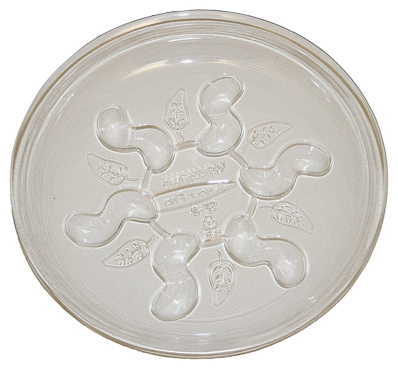 Gardener's Blue Ribbon Saucer Plus Series SP8VUS Planter Saucer, 8 in Dia, Plastic, Clear, Pack of 24