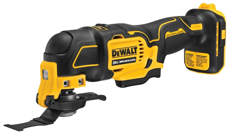 DEWALT DCS354B Oscillating Tool, Tool Only, 20 V, 0 to 18,000 opm, 1.6 deg Oscillating, Variable Speed Control
