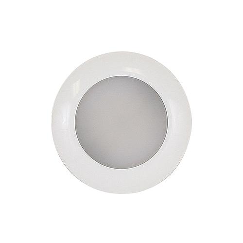 Scandvik 41673P S3 Surface Mount LED Downlight w/White Bezel, Warm White / Blue