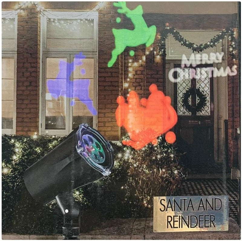 Hometown Holidays 92410 Motion Projector, 300 mA, 120 V, LED Lamp, Blue/White Light, Black, Pack of 10