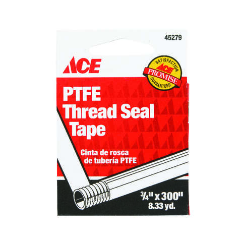Ace White 3/4 in. W X 300 in. L Thread Seal Tape, Pack of 12