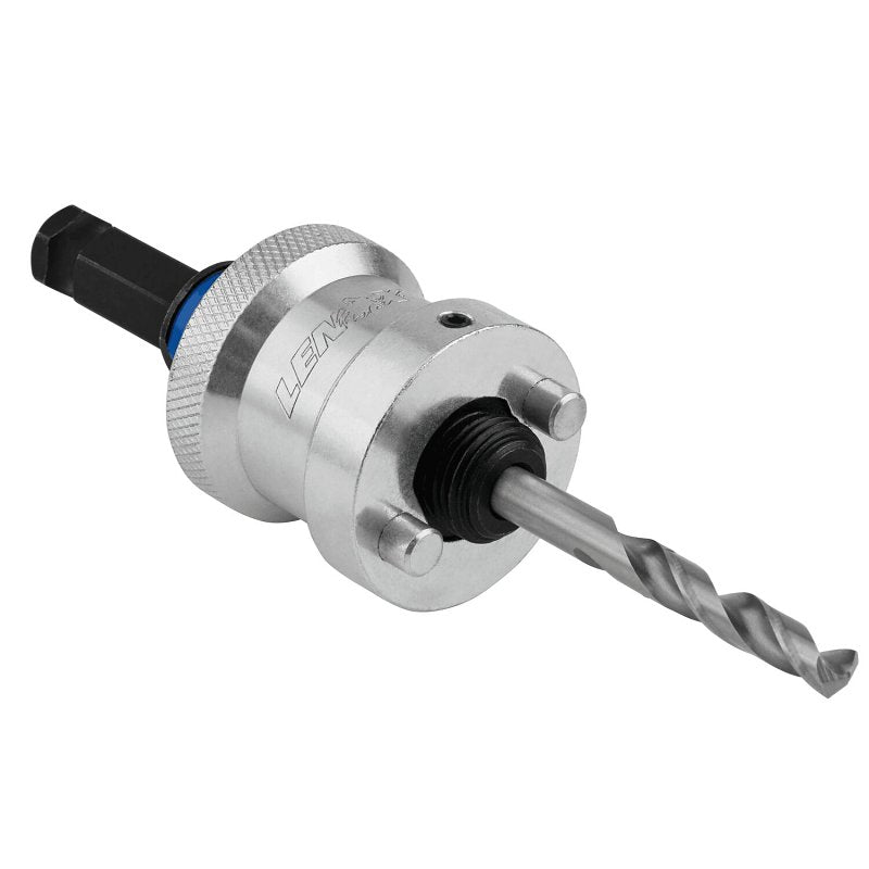 Lenox SNAP-BACK LXAH9912PBM Quick Change Hole Saw Arbor, 1/2 in Shank, 1-1/4 to 6 in Dia Bit, Hex Shank
