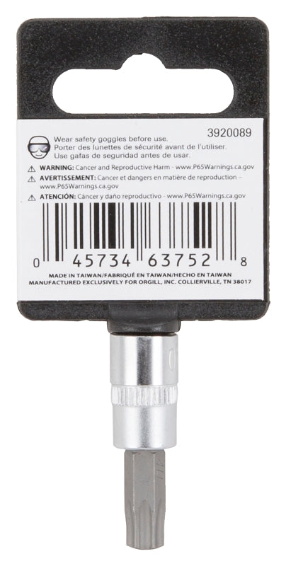 Vulcan 55050031SD Star Bit Socket, T40 Tip, Chrome