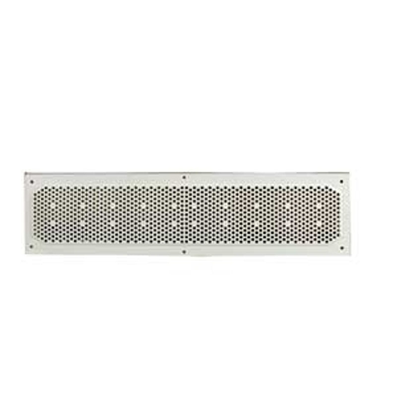 Duraflo 641604 Soffit Vent, 15.94 in L, 3.98 in W, 18.6 sq-in Net Free Ventilating Area, Plastic, White