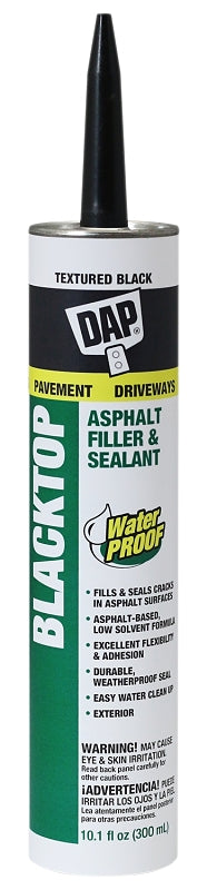 DAP BLACKTOP 27065 Filler/Sealant, Black, >50 deg F, 10.1 fl-oz, Pack of 12