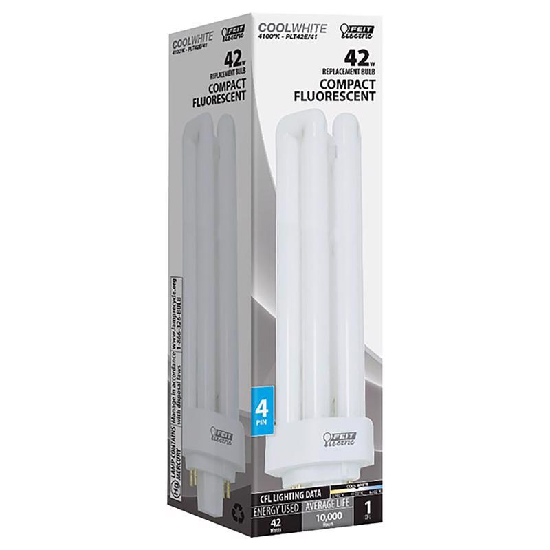 Feit 42 W PL 1.8 in. D X 6.59 in. L CFL Bulb Cool White Specialty 4100 K 1 pk