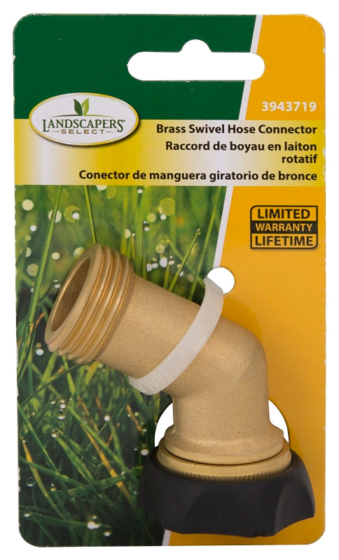 Landscapers Select GT62003 Hose Connector, Female and Male, Brass, Brass, For: Hose Couplings