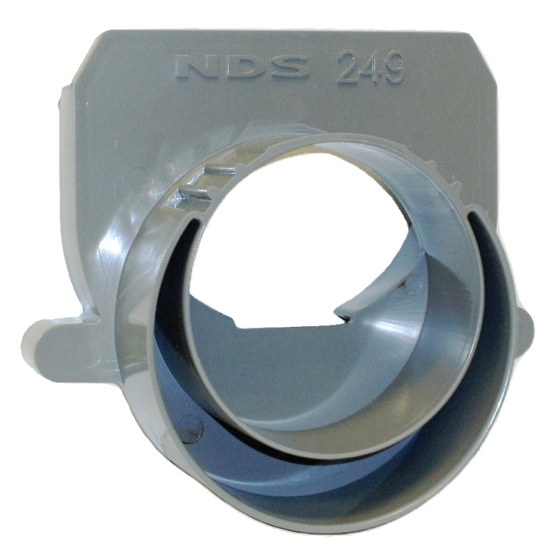 NDS Spee-D 249 Offset Drain End Cap Adapter, PVC