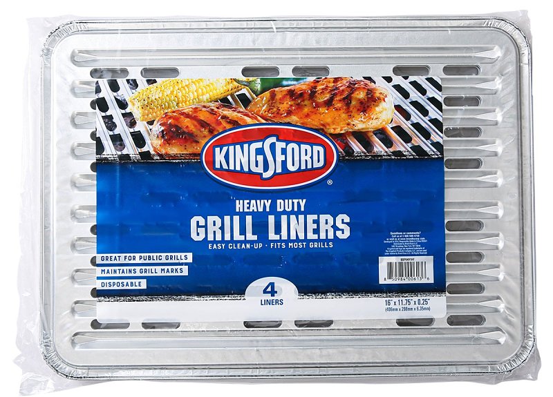 Kingsford 6129994100 Grill Liner Pan, Aluminum, 16 in OAL