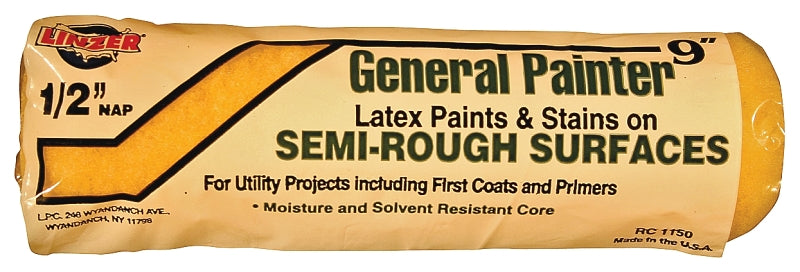 Linzer RC1150 Roller Cover, 1/2 in Thick Nap, Pack of 12