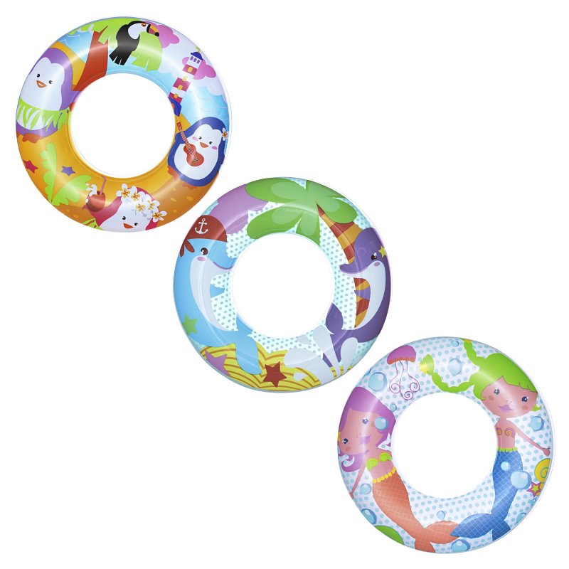 Bestway 36113E Sea Adventure Swim Ring, Round, Vinyl
