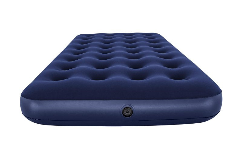 Bestway 67001E Flocked Airbed, 74 in L, 39 in W, Twin, Vinyl