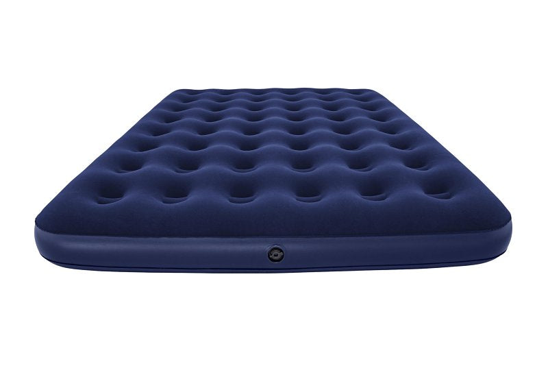 Bestway 67003E Flocked Airbed, 80 in L, 60 in W, Queen, Sturdy Coil Beam