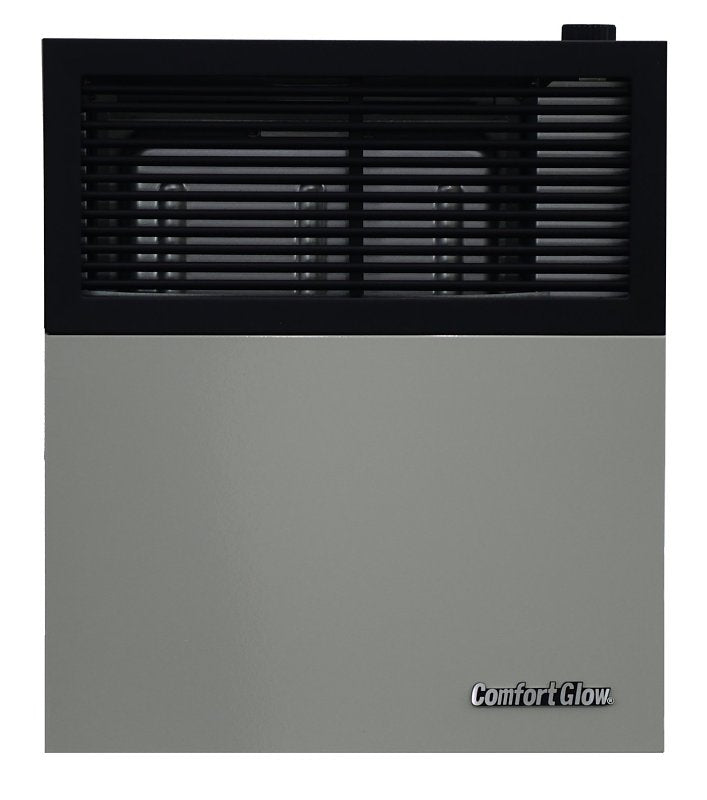 Comfort Glow DVP11 Direct Vent Wall Heater, LP, 11,000 Btu/h BTU, 350 sq-ft Heating Area, 70 % Efficiency, Black/Gray