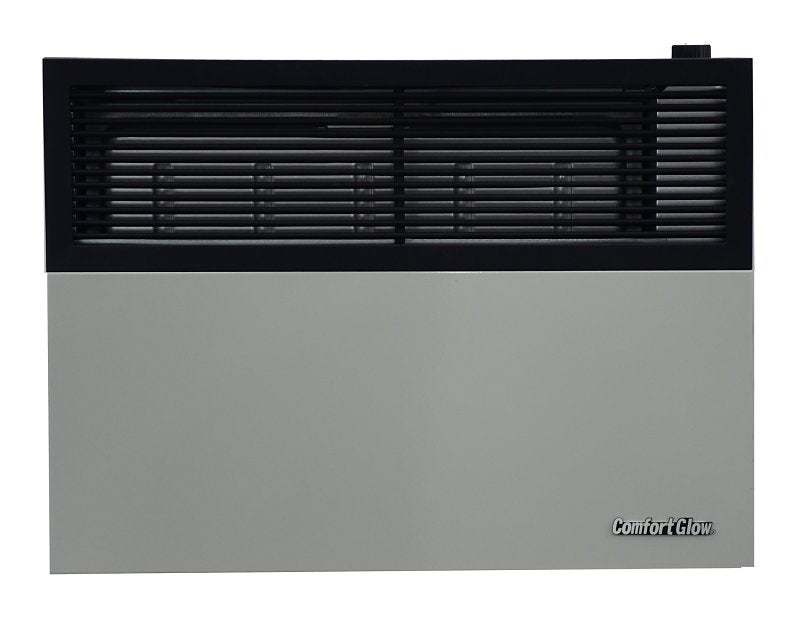 Comfort Glow DVP25 Direct Vent Wall Heater, LP, 25,000 Btu/h BTU, 750 sq-ft Heating Area, 70 % Efficiency, Black/Gray