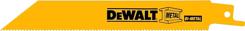 DEWALT DW4808B25 Reciprocating Saw Blade, 3/4 in W, 6 in L, 14 TPI, Bi-Metal Cutting Edge
