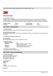 3M 6500 Marine Adhesive Sealant, White, 5 days Curing, 40 to 100 deg F, 10 oz Cartridge