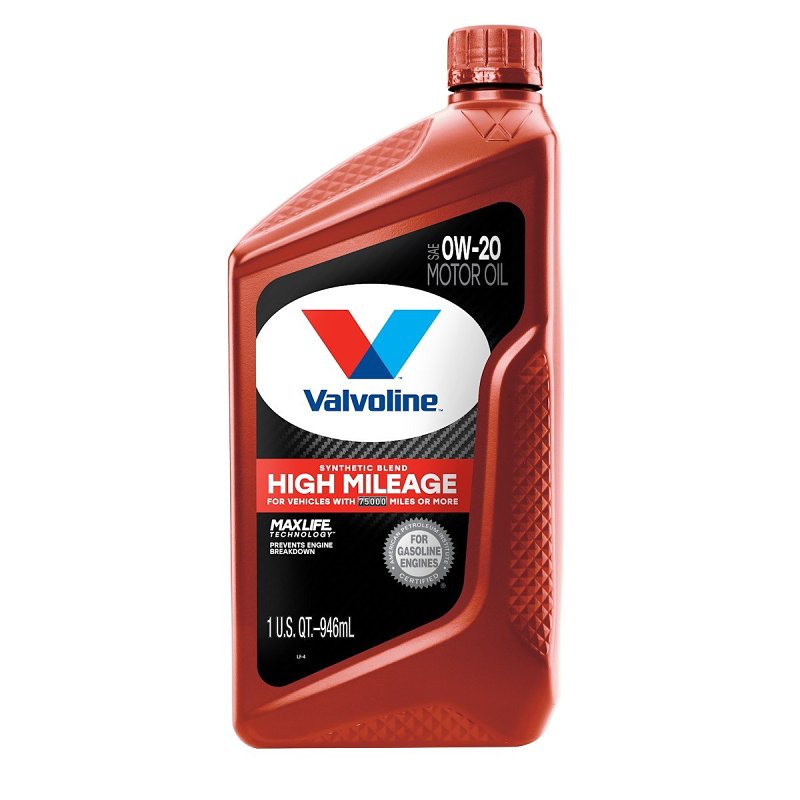 Valvoline 833002 Motor Oil, 0W-20, 1 qt, Bottle, Pack of 6