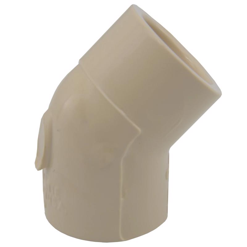 Charlotte Pipe 1/2 in. Socket X 1/2 in. D Socket CPVC 45 Degree Elbow 1 pk, Pack of 25