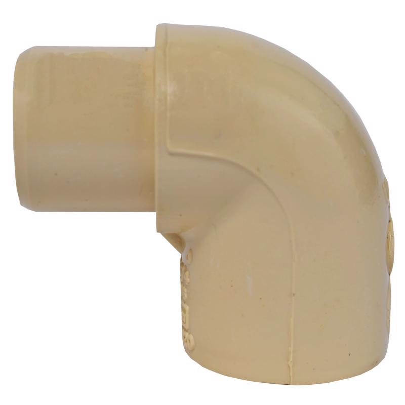 Charlotte Pipe 3/4 in. Spigot X 3/4 in. D Socket CPVC 90 Degree Street Elbow 1 pk, Pack of 25