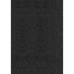 Multy Home MT1001722 Utility Mat, 4 ft L, 3 ft W, Runner, Tri-Rib Pattern, Polyester Rug, Charcoal