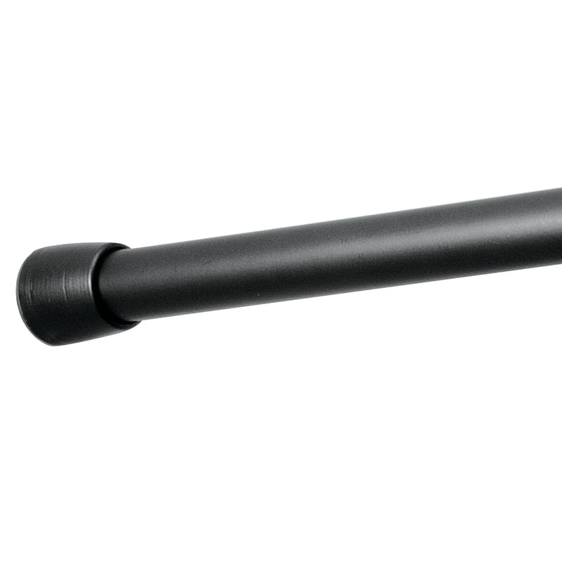 iDesign Cameo Shower Tension Rod 42 in. L Matte Black