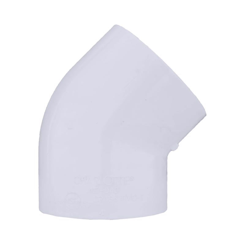 Charlotte Pipe Schedule 40 4 in. Slip X 4 in. D Slip PVC Elbow 1 pk