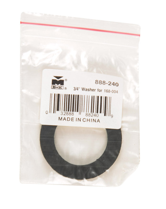 B&K 3/4 in. D Rubber Rubber Washer 5, Pack of 5
