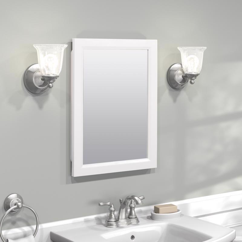 Zenna Home 22.38 in. H X 16.38 in. W X 5 in. D Rectangle Medicine Cabinet