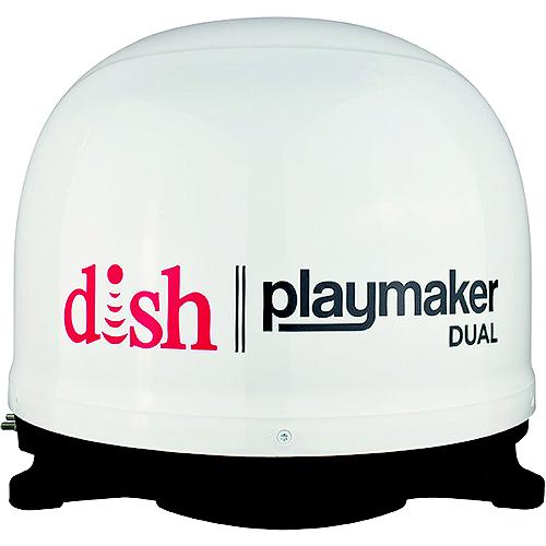 Winegard PL8000R White Dish Playmaker Dual Portable Satellite RV TV Antenna w/Wally HD receiver