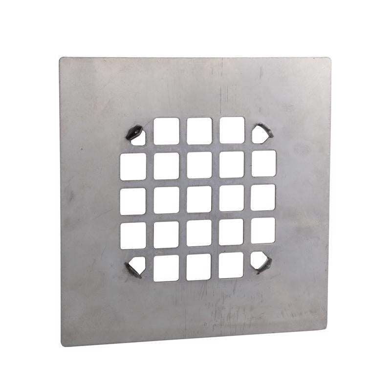 Danco 4-1/4 in. Chrome Square Stainless Steel Drain Cover