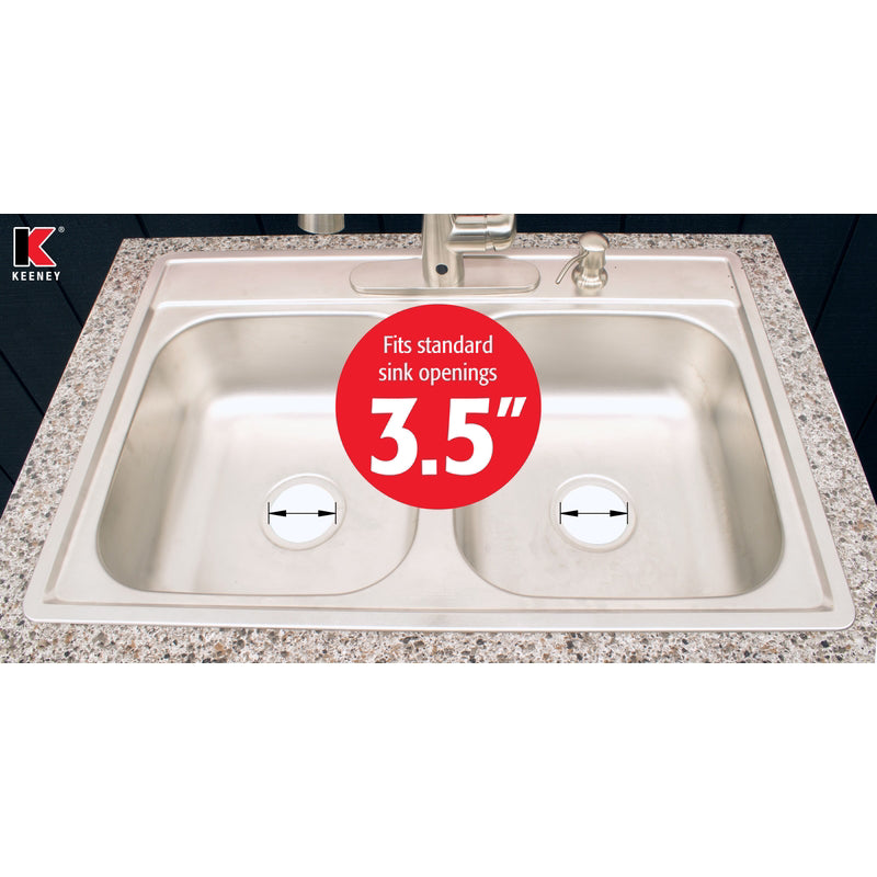 Ace Garbage Disposal Sink Flange Brushed Nickel Stainless Steel 3-1/2 in.