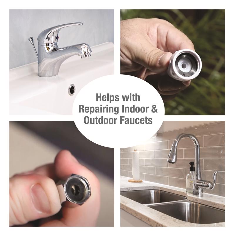 Ace Assorted in. D Rubber Washer Emergency Kit 45 pk, Pack of 6