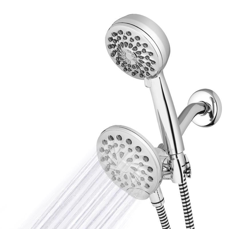 Waterpik PowerPulse Chrome 8 settings Showerhead Combo 1.8 gpm