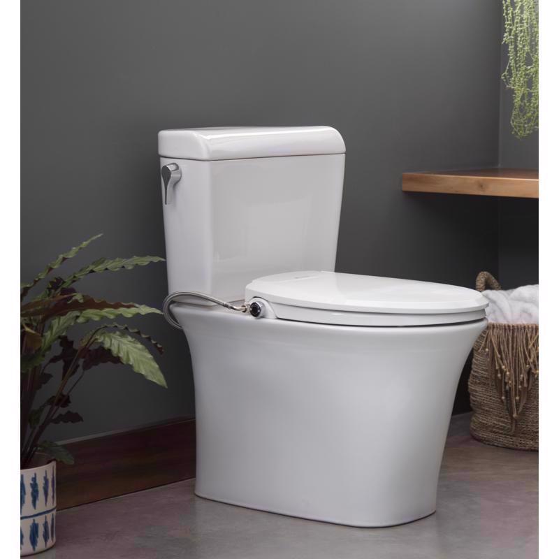 Brondell Swash Ecoseat N/A gal White Round Bidet Toilet Seat