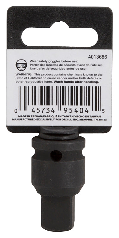 Vulcan MT6580303 Impact Adapter, Female Male Drive, 1-1/2 in L