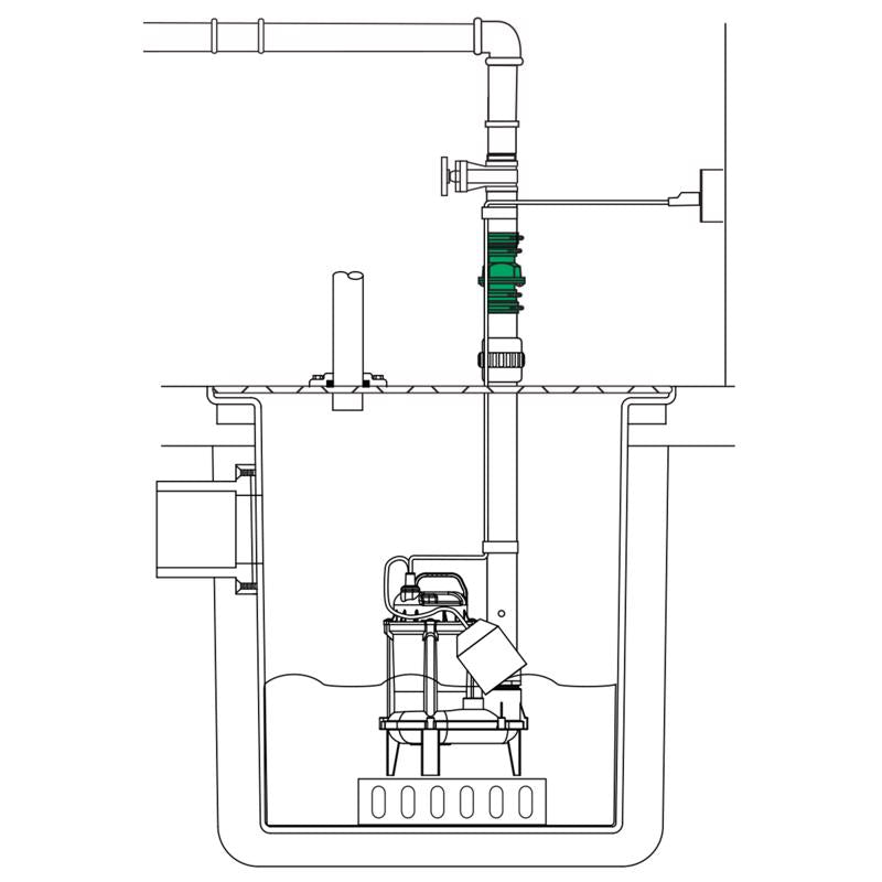 Flint & Walling Zoeller 2 in. D Slip PVC Check Valve, Pack of 4