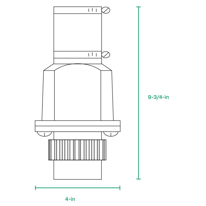 Flint & Walling Zoeller 2 in. D Slip PVC Check Valve, Pack of 4