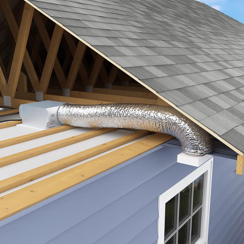 Imperial R6.0 25 ft. L X 8 in. D Silver Poly Duct