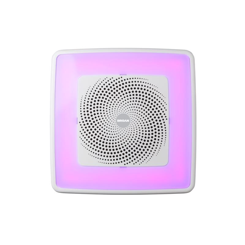 Broan-NuTone ChromaComfort 110 CFM 1.5 Sones Ventilation Fan with Bluetooth Speaker