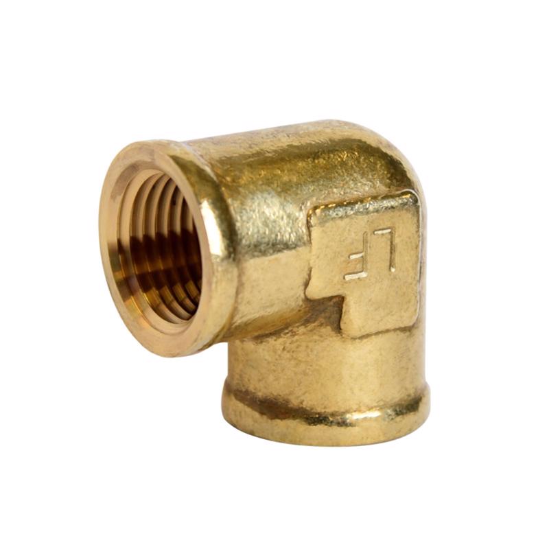 ATC 1/2 in. FPT X 3/8 in. D FPT Brass 90 Degree Elbow, Pack of 5