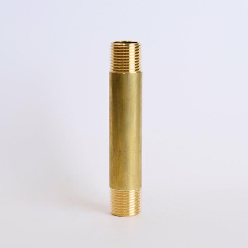 ATC 3/8 in. MPT X 3/8 in. D MPT Yellow Brass Nipple 3-1/2 in. L, Pack of 5