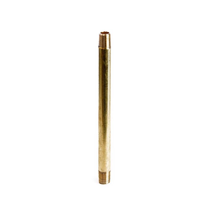 ATC 1/8 in. MPT X 1/8 in. D MPT Yellow Brass Nipple 5 in. L, Pack of 5