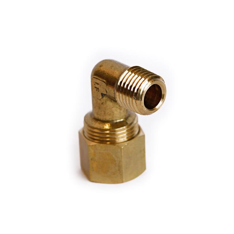 ATC 1/2 in. Compression X 1/4 in. D MPT Brass 90 Degree Street Elbow, Pack of 5