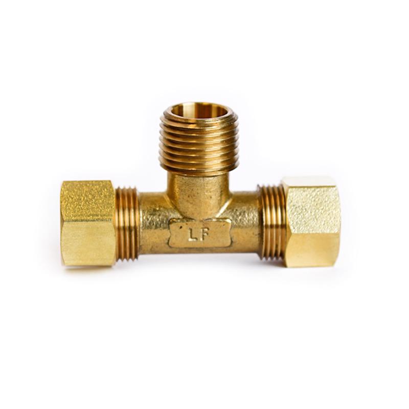 ATC 5/8 in. Compression X 5/8 in. D Compression Brass Tee, Pack of 5