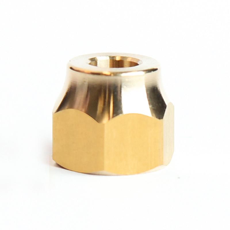 ATC 1/4 in. Flare X 1/4 in. D CTS Brass Forged Flare Nut, Pack of 5