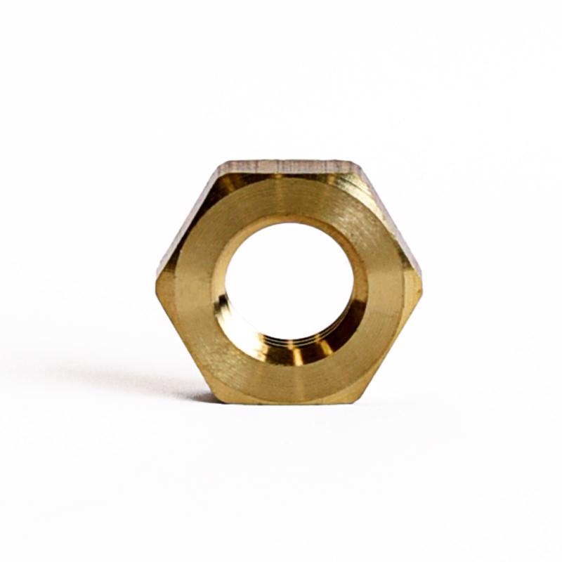 ATC Pipe Lock Nut 1/4 in. Yellow Brass 1 pc, Pack of 5