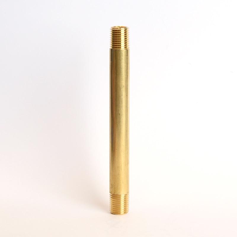 ATC 1/4 in. MPT X 1/4 in. D MPT Yellow Brass Nipple 5 in. L, Pack of 5