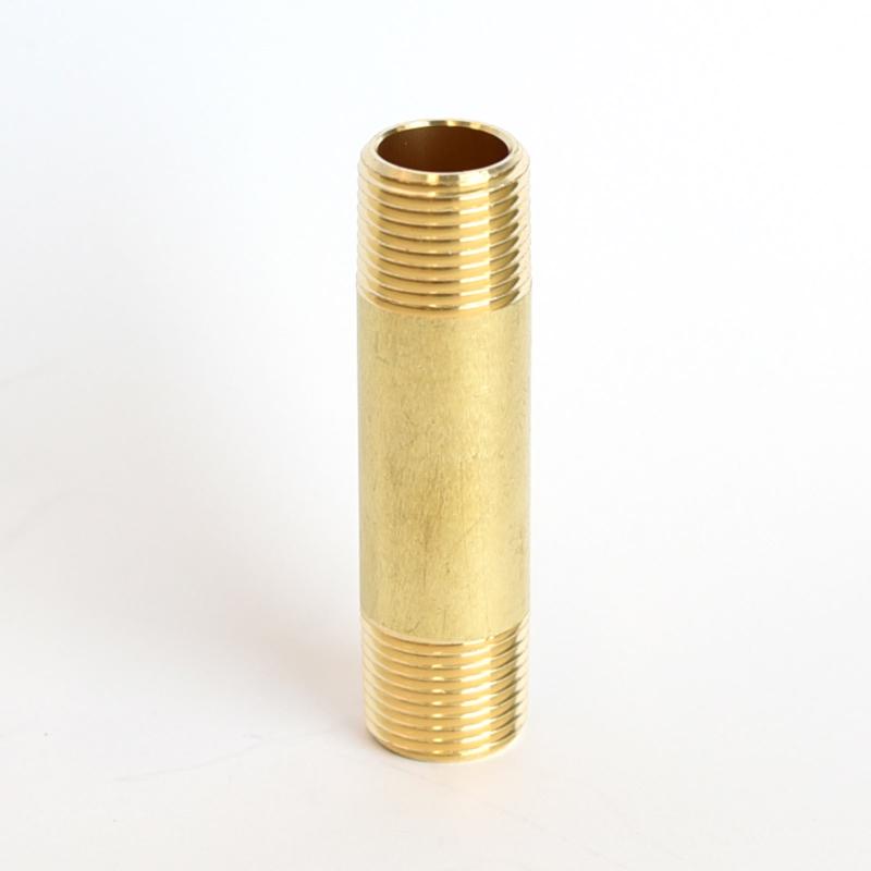 ATC 3/8 in. MPT X 3/8 in. D MPT Yellow Brass Nipple 2-1/2 in. L, Pack of 5