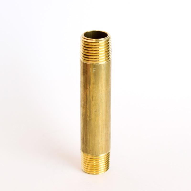 ATC 1/2 in. MPT X 1/2 in. D MPT Yellow Brass Nipple 4 in. L, Pack of 5